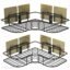 CUCURA® Metal Corner Shelf for Bathroom and Kitchen | Multi-Purpose Self-Adhesive Bathroom Shelf | Bathroom Corner Shelves | Washroom Storage Organiser and Bathroom Shelf for Wall (Pack of 2)