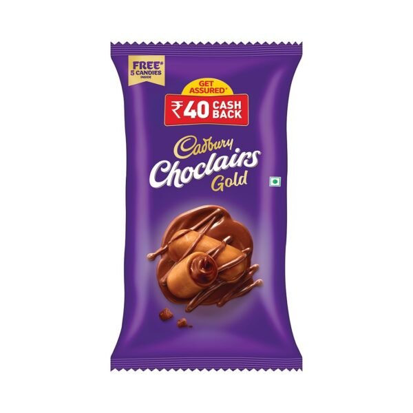 Cadbury Choclairs Gold Candy, 588 g (105 Candies)