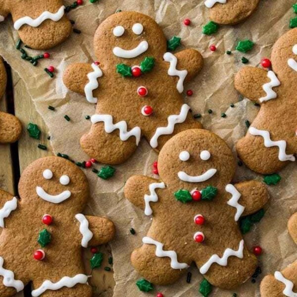 Cake Decor 6 Pcs Gingerbread Man Cookie Cutter Set, Plastic Biscuit, Pastry, Fondant & Cake Cutter, Food-Grade, Durable & Reusable Baking Tool for Floral-Themed Baking & Cake Decorating