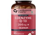 Carbamide Forte Coenzyme Q10 (CoQ10) 200mg with Selenium 40mcg | Supports Heart Health and Vascular Health | 100% Vegetarian – 60 Capsules