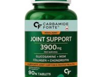 Carbamide Forte Glucosamine Tablets For Joint Support Supplement with Collagen & Glucosamine Chondroitin MSM | Joint Cartilage Support & Muscle Health | Joint Pain Tablets - 90