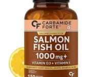 Carbamide Forte Salmon Omega 3 Fish Oil Capsules | Salmon Fish Oil Omega 3 Capsule 1000mg For Men & Women | Omega3 Fishoil Supplement For For Heart, Joints, Bones & Skin - 150 Softgels