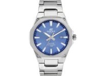 Casio Edifice EFR-S108D-2AVUDF Blue Analog Dial Silver Stainless Steel Band Men's Watch Slim Case Sapphire Glass ED602