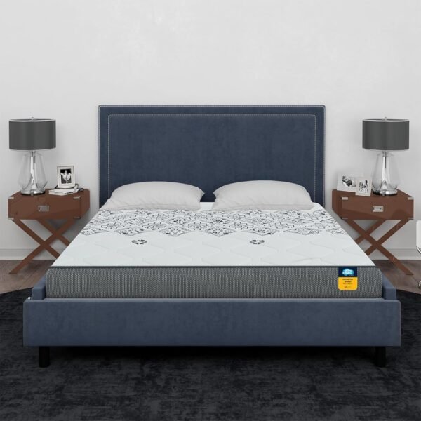 Centuary Mattresses Sleepables 6-Inch King Size Ortho Pocketed Zero Partner Disturbance Plush Quilted Rolled Packed Pocket Spring Mattress (78x72x6)