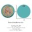Chitra artworks Artwork_Mud Round Wood Mirror Wall Art Painting For Home Decor(31 Cm X 31 Cm X 2 Cm) (Sky Blue)
