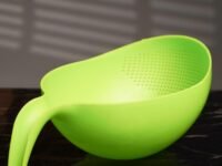 Clazkit Multi-Purpose Strainer or Washer Bowl for Rice Fruits & Vegetable Rice Bowl Color May Vary, Plastic - 10.2 x 17.5 x 24.3 Centimeters