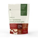 Cosmix No-Nonsense Plant Protein PRO 24g Protein | Yeast Protein & Pea Protein Blend | Apple Cinnamon, 1Kg Pouch x 1 | Clean, Easy to Digest
