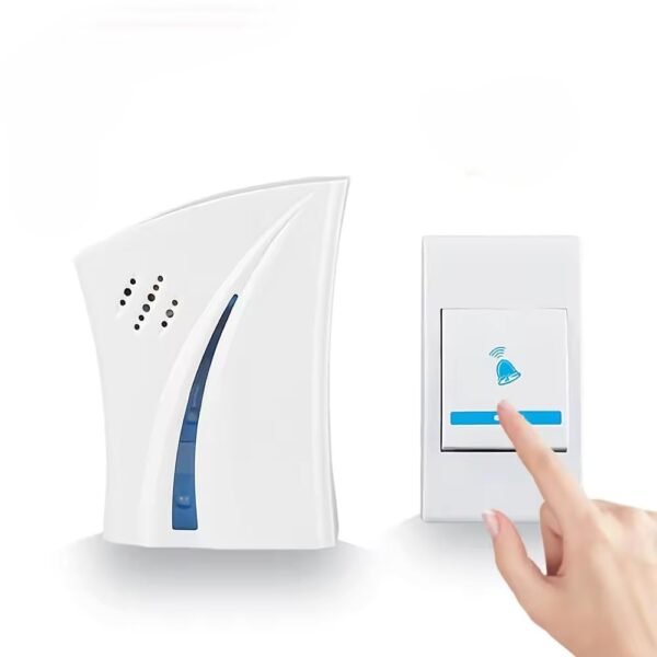 Crasts Wireless Doorbell Kit Over 250 Feet Range 32 Rings Door Bell Chime Cordless Calling Remote Control Door Bell Ideal for Home,Shop,Office (Multicolour)
