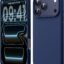 DIZORO Compatible with (iPhone 17 Pro Case)(2025), Liquid Silicone 3 Layers Full Covered Soft Gel Rubber Phone Case,Shockproof Protective Cover with Anti-Scratch Microfiber Lining-Dark Blue