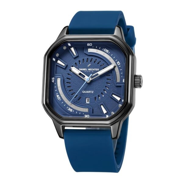 Daniel Hechter Paris Rivoli Collection Modern Analog Watch for Men with Octagon Dial and Silicon Band-DHM1003