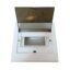 DeHMY 8 Way Clear Cover MCB Distribution Box, Electrical DB Box for Miniature Circuit Breakers, Indoor Power Distribution