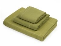 Doctor Towels World's First Aloe Vera Towel Set of 3 – 1 Bath Towel, 1 Hand Towel, 1 Face Towel | Clinically Proven to Help Reduce Acne | 230 GSM Quick Dry Towels for Bath Large Size – Aloe Green
