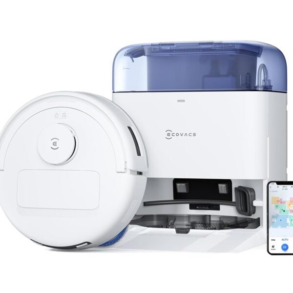 ECOVACS DEEBOT MINI Omni 2 in 1 Robot Vacuum Cleaner & Mop, New Launch, 9000 Pa, Self-Emptying Omni Station, ZeroTangle 2.0, TrueMapping 2.0, 45℃ Hot Air Dry, Deep Mopping, One-Touch Self-Clean