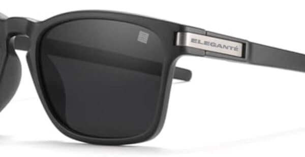 ELEGANTE Unisex-Fit Design Polarized Square Sunglasses for Men