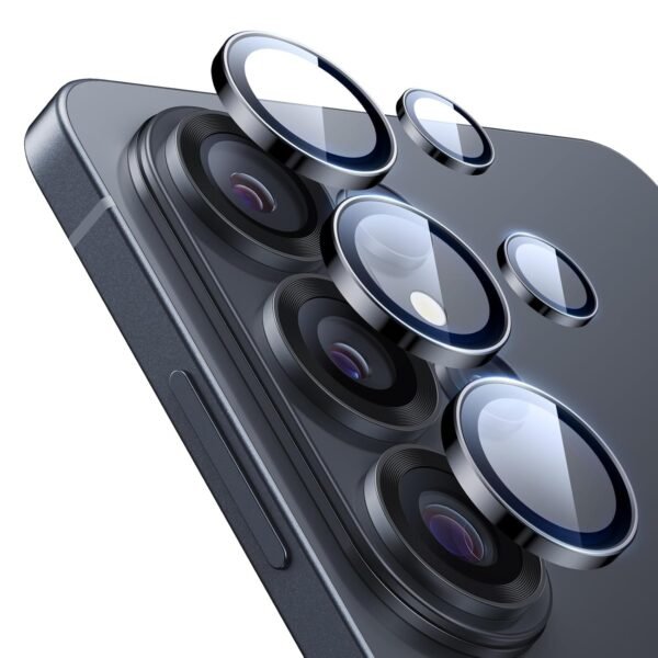 ESR for Samsung Galaxy S26 Ultra Camera Lens Protector, Individual Lens Protectors, Scratch-Resistant Tempered Glass with Aluminum Edging, Samsung Galaxy S26 Ultra Case Friendly, 1 Set, Black