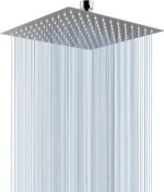 Ennius Stainless Steel Shower Steel Shower Head For Bathroom And Slim Overhead Shower - Bathroom Rain Shower & Adjustable Steel Shower For Bathroom (Shower Only, 6 Inch Slim Shower)