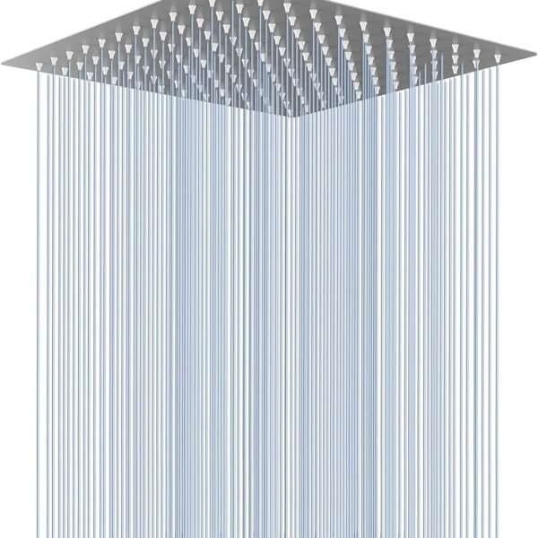 Ennius Stainless Steel Shower Steel Shower Head For Bathroom And Slim Overhead Shower - Bathroom Rain Shower & Adjustable Steel Shower For Bathroom (Shower Only, 6 Inch Slim Shower)