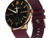 Fire-Boltt Phoenix Pro Round Smart Watch 1.39″ HD Display with Bluetooth Calling, AI Voice Assistant, SpO2 & Heart Rate Monitor, 120+ Sports Modes, IP67 Waterproof Smartwatch for Men & Women - Brown