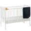 Fisher-Price Joy Baby Wooden Crib/Baby Cot (White, with Mattress)