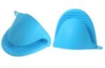 GLUN® Silicone Fingure Protector Oven Slevees, Silicone Anti-scalding Oven Gloves Mitts Potholder Pair (Blue OG)