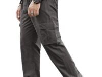 GRECIILOOKS Men’s Cargo Pants | 6 Pocket Cotton Cargo Joggers for Men | Loose Fit Stylish Pant with Pockets | Casual Baggy Trousers & Streetwear Lower