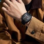 Giordano Square Dial Multifuncational Watch for Men with Stylish Design, Waterproof, Date Display & Silicone Strap