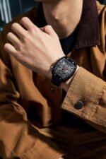Giordano Square Dial Multifuncational Watch for Men with Stylish Design, Waterproof, Date Display & Silicone Strap