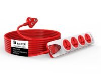 Goldmedal 240 Volts Plugged-in 4x1 Extension Board | 4 Outlet Universal Sockets | Master Switch with Indicator | 5 Meter Heavy Duty Extension Cable | Multi Plug Socket for Home & Office