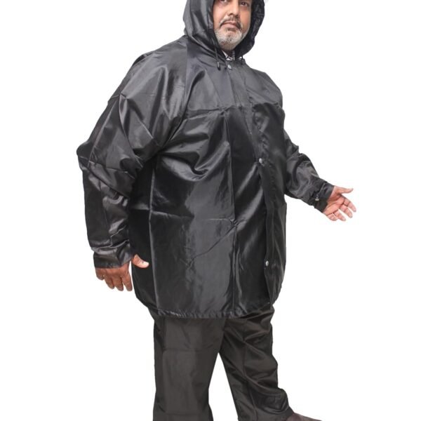 Goodluck 100% waterproof Raincoat Big Size/Rainsuit/Rainwear for mens, sturdy, reusable, suited for plus size