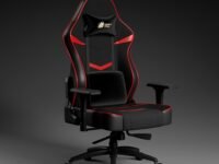 Green Soul Monster Ultimate Series S | Multi-Functional Ergonomic Gaming & Office Chair | Premium Spandex & PU Leather Fabric | Adjustable Neck, Lumbar Pillow | 4D Adjustable Armrests (Black Red)