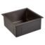 HAPPY HOMES 304 Stainless Steel Kitchen Sink 18 x 16 x10 Inch BLACK Matt Finish Single Bowl with Nanocoated Undercoating, Sound Dampening | Square Coupling & Metal Fruit Basket | 7 Years Warranty