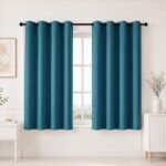 HOMEMONDE 100% True Blackout Curtain 5 Feet Single Pcs - Thermal Insulated & Room Privacy Window Curtains, Blue Light Blocking Curtains 96 Inch Long - (152L x 118W CM)
