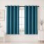 HOMEMONDE 100% True Blackout Curtain 5 Feet Single Pcs - Thermal Insulated & Room Privacy Window Curtains, Blue Light Blocking Curtains 96 Inch Long - (152L x 118W CM)