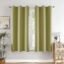 HOMEMONDE Blackout Curtains 5 Feet Single Pcs - Thermal Insulated, Noise Reduced Window Curtain, 71% Room Darkening - Avacado Green (60 Inches, 152.4L x 118W CM)