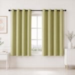 HOMEMONDE Premium Blackout Curtains 5 Feet Single Pcs - Thermal Insulated, Noise Reduced Window Curtain, True Room Darkening - Avacado Green (60 Inches, 152.4L x 118W CM)