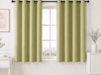 HOMEMONDE Premium Blackout Curtains 5 Feet Single Pcs - Thermal Insulated, Noise Reduced Window Curtain, True Room Darkening - Avacado Green (60 Inches, 152.4L x 118W CM)