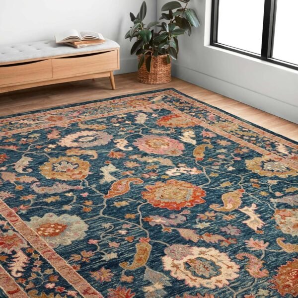 Hand Tufted Premium Rug Premium Wool Carpet for Living Room Bedroom and Hall Size 8x10 Feet Color Multi