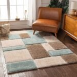 Handmade 3D Edge Collection Super Soft Microfiber&Polyester Silk Touch Rectangular Rug,Size 3X5,Feet Colour,Off-White/L-Beige