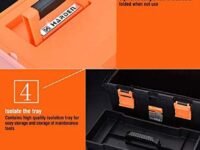 Harden Reinforced Plastic Tool Box with Transparent Accessories Storage Box and Isolation Tray (40 X 21X 19 cm) Professional - 520302
