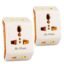 Hi-Plasst Universal 3 Way Plug Adapter (2 Pieces) – Multi Plug Travel Converter 6A/10A – 3 Pin Plug Socket for UK, US, EU – Best for Travelers