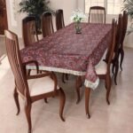 Homerz Premium Dining Table Cover for 6 to 8 Seater, 60 x 90 inch Size, Waterproof and Dustproof (Jaipuri, 60x90 inch- 6-8 Seater)