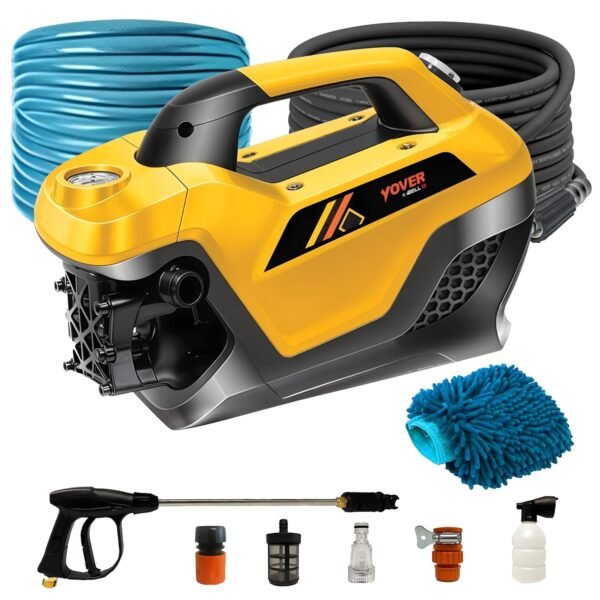 IBELL YO2800 High Pressure Washer, 2800W Induction Motor, 240 Bar Car Washer High Pressure Gun, 12 L/Min Flow, 8M Hose, Portable Pressure Washer for Car, Bike, Home & Outdoor Cleaning