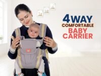 Infantso 4-Way Baby Carrier with 4 Carry Positions, Baby Carrier for 3 to 24 Months, Adjustable Baby Carrying Bag for New-Born to Toddler Carrier, Max Weight Up to 9 Kgs