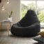 Ink Craft Leatherette Bean Bag Cover Without Beans Beanbag Chair for Home, Office, Bedroom & Room Construction | Durable Everyday Use | Black
