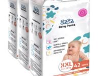 Jr. Sr. Baby Diaper Pants | XXL Size (15-25 kg), 126 Count | Pack of 3 | Upto 12 hr Absorption with Advanced Leak Protection | Safe For Babies Skin | Soft, Secure & Comfy