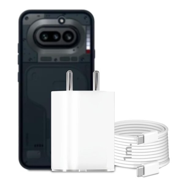 KARWAN 45W PPS Charger with Type C Cable [2Yrs Warranty] USB C Rapid Fast Charging Adapter Compatible with Nothing Phone 4a/3a/2a/3/2/Pro/Plus/Lite/CMF Phone 1/2 Pro & More, BIS Certified Wall Charger