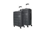 Kamiliant American Tourister Harrier|Trolley Bag Set of 2 (55+68 cms) for Travel| Hard Case Polypropylene (PP) Suitcase|360° 4-Wheel Spinner Luggage Trolley|Combination Lock|Iron Grey