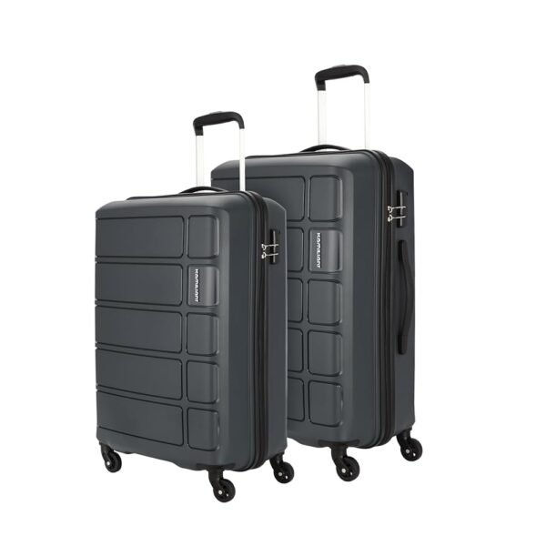 Kamiliant American Tourister Harrier|Trolley Bag Set of 2 (55+68 cms) for Travel| Hard Case Polypropylene (PP) Suitcase|360° 4-Wheel Spinner Luggage Trolley|Combination Lock|Iron Grey