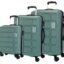 Kamiliant by American Tourister 3 Pc Harrier Edge 8W Set 56 Cm, 68 Cm & 78 Cm - Small, Medium & Large Polypropylene(PP) Hardside 8 Wheels Spinner Luggage Set/Trolley Bag Set (Slate Grey)