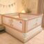 Kids Station 3 Side Premium Bed Rail Guard (6.6ftx6ftx6.6ft / 200cmx180cmx200cm), Bed Railing for Baby Safety, Kids Toddler Bed Protector Side Walls, Adjustable Height, Portable & Foldable (Beige)